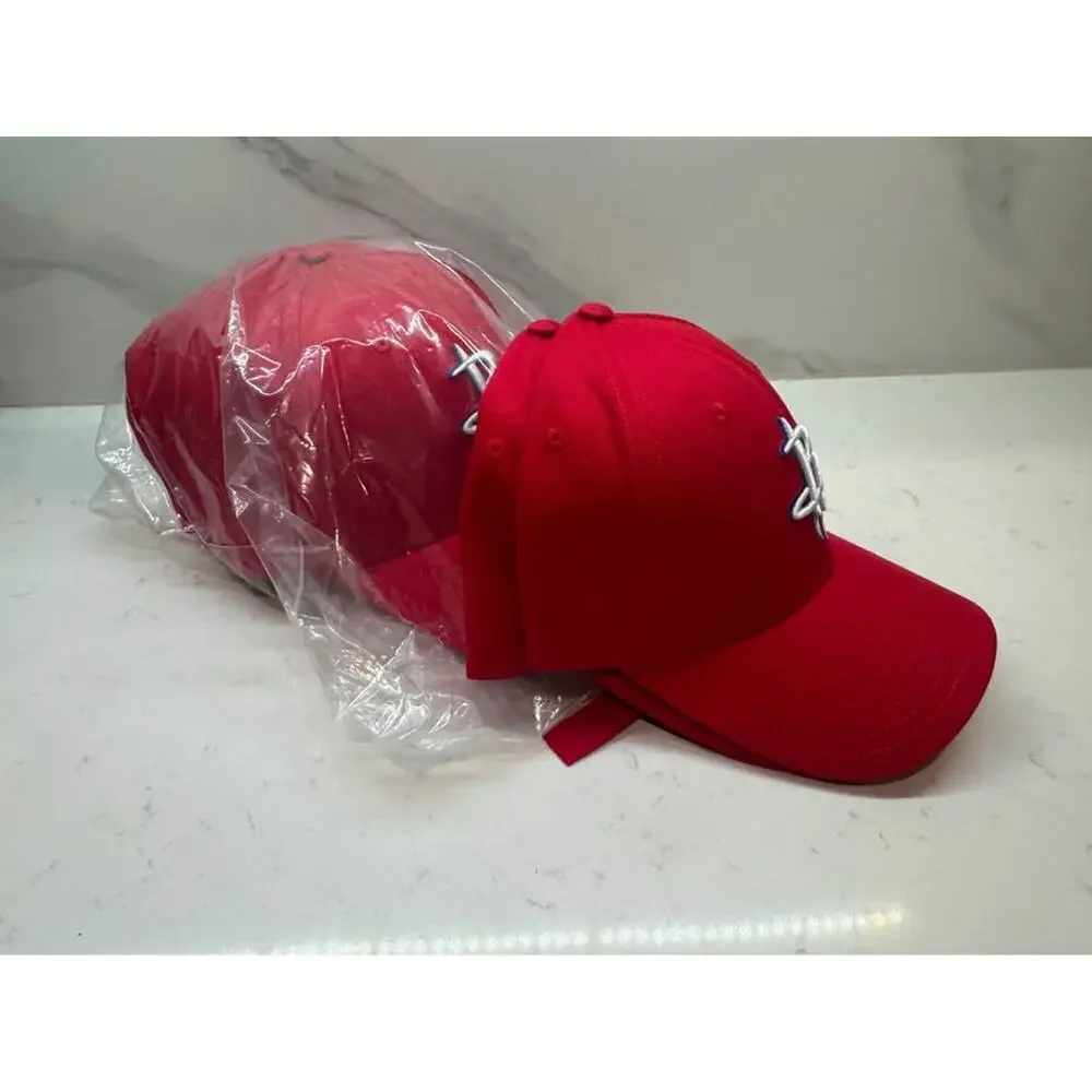 Lot of 7 Houston Rockets Basketball NBA Red City Edition Baseball Hat